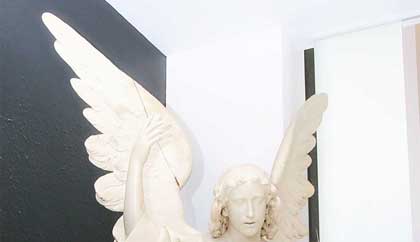 &nbsp;&nbsp;&nbsp;&nbsp;&nbsp;&nbsp;Detalle escultura de angel ( Centenario )